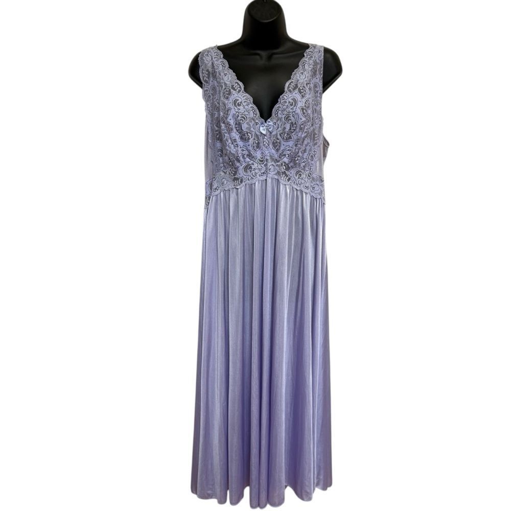 Shadowline Lavender Purple Nightdress Nightgown Sz 1X